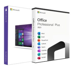 Microsoft Windows 10 Pro Office 2021 Professional Plus License 3 Pc